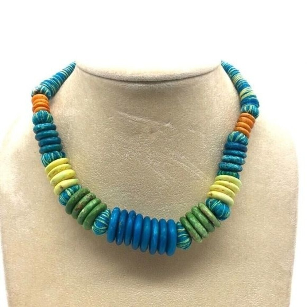Tribal Choker Wooden mixed Weaved Necklace